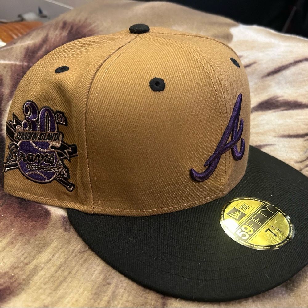 Atlanta Braves New Era 7 1/2 Lids Exclusive PBJ Collection 30th Anni Patch